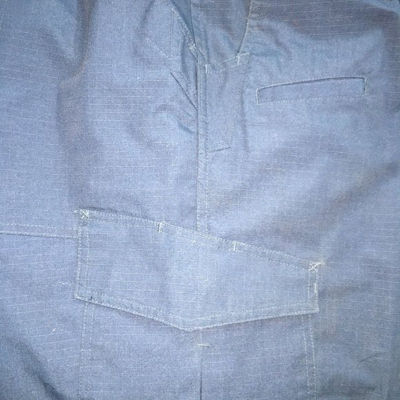 CQR Tactical Pants Mens 42W/30L Ripstop Dark Navy Cargo Pockets Elastic Waist - Picture 9 of 13